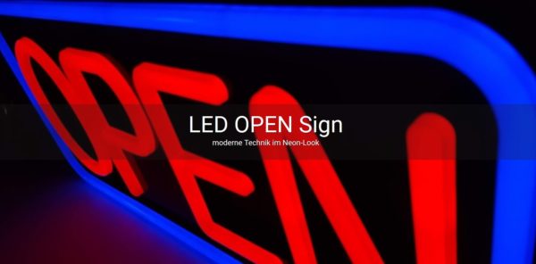LED OPEN Schild